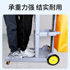 Baiyun Chaobao D-11-1C hand push cleaning cart hotel commercial room service cart linen cart shopping mall property cleaning sweeping cart removable multi-functional tool utility cart with cover double barrel water squeezer gray cleaning cart D-11-1C