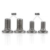 Fort 304 stainless steel bridge screws M6M8 bridge connection bolts square neck wire trough screws carriage flat head short square neck M8*20 304 material (including nuts) 10 sets