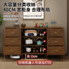 Aisifu new Chinese style sideboard storage cabinet solid wood frame living room wall wine cabinet multifunctional cupboard dining side tea cabinet A310