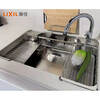 LIXIL sink short stainless steel sink 3D embossed multi-function 304 stainless steel multi-accessories 830+INA A5