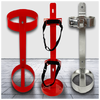 Fire extinguisher bracket, vehicle fixed rack, car rack, 4kg 304 stainless steel bracket hook, 2KG stainless steel rack