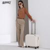 Shamit suitcase 18-inch small silent universal wheel scratch-resistant high-end business boarding trolley case PC338 beige