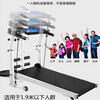 Noyuan household foldable small mini walking machine indoor multi-functional simple mechanical treadmill black flagship model with drawstring waist plate gift bag