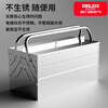 Delixi stainless steel tool box household multi-functional hardware three-layer folding car-mounted iron sheet industrial-grade storage box with keyhole medium/double-layer thickened stainless steel tool box