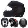 Tank motorcycle helmet T270 open-face helmet 3C certified dual lens four-season anti-fog riding helmet sub-black XL