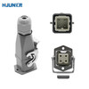 Huijun rectangular aviation plug and socket male and female hot channel flow heavy-duty connector cable docking 4-core (3+1 grounding) ejection