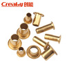 Creaby copper eye rivet hollow copper rivet buckle single machine tube through hole core cap nail M2.5*4 300 pieces