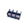 Three-in and multiple-out card rail-type branching terminal three-phase four-wire high-current branching box high-power terminal block three-in and nine-out