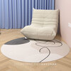 LULUDANY round carpet computer chair gaming chair rocking chair wooden floor protection pad living room bedroom swivel chair protection pad Trend Bear diameter 80CM
