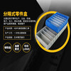 Turnover box filter long storage box separated parts box plastic box hardware tool accessories storage box partition thickened outer 400x117x90 gray