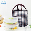 LOCK&LOCK heat-resistant glass crisper lunch box set large-capacity lunch box sealed bowl 1.02L two partitions + 750ml + package