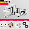 Jiumu Wangshijia Germany shower faucet bathtub faucet bathroom water heater concealed triple hot and cold faucet switch mixed water side opening triple full copper free accessories