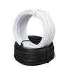 Bingyu BY-30251 Plastic coated iron wire binding wire Optical cable communication strap Black round iron core 0.7mm outer diameter 1.3 (70m)