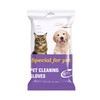 ATAU Pet Disposable Gloves Wet Wipes for Cats and Dogs Universal Sterilization, Deodorization, Foot Wiping, Bathing, Dry Cleaning and Cleaning 6 pieces*3