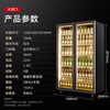 Xilaisheng beer cabinet refrigerated display cabinet fresh cabinet commercial refrigerator beverage cabinet wine cabinet freezer double door full screen door XLS-QPFL-1260
