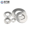 Guwanji 304 stainless steel butterfly gasket saddle-shaped single-sided toothed washer round anti-slip flat washer metal toothed anti-loosening M6x14x1.3 medium size (50 pieces) 304