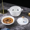 Chidu Shark's Fin Bowl Candle Heating Bowl Stew Cup Tableware Club Abalone Rice Bird's Nest Sea Cucumber Liao Ginseng Soup Cup 5.5-inch Dayan Warm Cup-White Porcelain