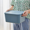 Yujia Liangpin storage box desktop multi-purpose storage box Japanese simple sundry organizer small storage box blue medium size