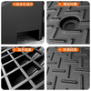 Baige step slope mat rubber plastic type threshold curb curb slope triangular step mat car climbing uphill mat 100*25*5 black CW421422