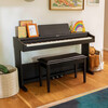 Roland electric piano RP107/F107 Bluetooth smart teaching 88-key heavy hammer professional adult home upright digital piano RP107 black (including piano stool) + original RH5 headphones + accessories gift bag
