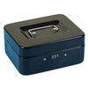 Wenstan W5664 Portable Cashier Box with Lock Metal Savings Box Organizing Safe Toolbox 200 Password Black 20*16*9cm
