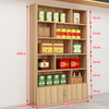 Yu Mengxindi tea display cabinet tobacco cabinet shelf display rack tobacco and wine display cabinet product container wine cabinet display cabinet multi-functional counter 2 meters high * 120 wide light walnut