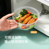 Meiya disposable lunch box round 550ml*50 set food-grade fast food packaging box bowl plastic with lid microwaveable