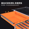 Corini Tool Cart Auto Repair Cart Cold-rolled Steel Combination Lock Drawer Tool Box Storage Cabinet Orange Gray Color ZKX-713H Can Be Customized