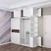 Sofia integrated wardrobe customization, hidden door top cabinet, corner storage sliding door large wardrobe, master bedroom storage cabinet, whole house customization, membership bonus, detailed consultation with online customer service
