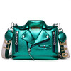 MDUG2022 New Women's Bag European and American Chain Rivet Jacket Fashion Small Square Bag Clothes Crossbody Bag Green