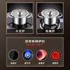 Hanxiao self-service single small hot pot pot for one person, one pot for alcohol induction cooker, special small pot for 2-3 people, double ear small hot pot with lid 14cm