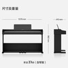 Roland electric piano RP107/F107 Bluetooth smart teaching 88-key heavy hammer professional adult home upright digital piano RP107 black (including piano stool) + original RH5 headphones + accessories gift bag