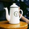 Kalita imported from Japan Kalita hand-pour pot crane mouth thin mouth hand-pour coffee pot enamel enamel coffee kettle 1000ml white