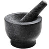 Sheli retro kitchen household grinder stone mortar manual garlic pounder masher pestle garlic masher granite pestle
