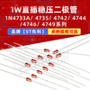 1W direct plug-in Zener diode 1N4733A 4735 4742 4744 4746 4749 3-33