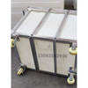 Thickened tendon plastic water tank trolley textile dyeing cloth turnover trolley hotel clothing storage linen trolley K160 liter trolley