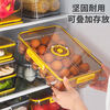 YTH time-keeping egg carton refrigerator egg fresh-keeping storage box kitchen supplies breathable fresh-keeping box sealed egg tray egg grid divided egg storage box large size - can hold 24 pieces, deep space gray, sealable and breathable