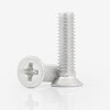 Bingneng M1.7-M6 6063 aluminum alloy cross flat head machine screw KM aluminum material aluminum countersunk head screw bolt M1.7*6 100 pieces