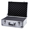 BORY lockable aluminum alloy tool box sample storage instrument box portable safe aluminum alloy box all-aluminum surface aluminum box key lock 460*360*190MM