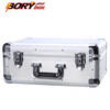 BORY lockable aluminum alloy tool box sample storage instrument box portable safe aluminum alloy box all-aluminum surface aluminum box key lock 460*360*190MM