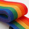 Banzheni Cross Packing Belt Overseas Consignment Trolley Case Bundling Belt Cable Tie Suitcase Consignment Packing Belt Travel Safety Packing Belt with Luggage Writing Tag Rainbow Color