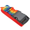 Banzheni Cross Packing Belt Overseas Consignment Trolley Case Bundling Belt Cable Tie Suitcase Consignment Packing Belt Travel Safety Packing Belt with Luggage Writing Tag Rainbow Color