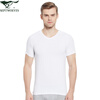 Septwolves short-sleeved T-shirt men's pure cotton summer bottoming shirt basic solid color small white T boys sports sweatshirt vest round neck white XL (175) (recommended 125-145 pounds)