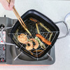 Chuidahuang deep fryer + drain rack 20cm Japanese tempura non-stick frying pan iron pot milk pot small soup pot
