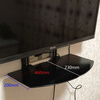 Zhiercheng set-top box rack storage rack, no punching, for TV set-top box bracket, old-fashioned large set-top box bracket, universal tempered glass, can be installed up and down, installed below
