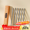 Onlycook316L stainless steel chopsticks household food-grade anti-slip and mildew-proof tableware, one pair per person, public chopsticks, six pairs with logo
