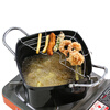Chuidahuang deep fryer + drain rack 20cm Japanese tempura non-stick frying pan iron pot milk pot small soup pot