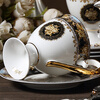 Heart Ornament Garden Muse European Palace Style Bone China Coffee Cup and Saucer Retro Afternoon Tea Cup Black Tea Cup British Gold-rimmed Ceramic Cup Muse 2 Cups and Saucers with New Shelf (Gift Box)