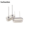 TaoTimeClub quartz crystal oscillator plug-in two-pin HC-49S passive clock crystal 3.579545MHz-40MHz 13.560M plug-in two-pin (5 pieces)