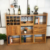 Luban Yimu solid wood wine cabinet multi-functional tea cabinet sideboard storage cabinet Chinese style entrance cabinet modern simple wine cabinet wine cabinet
